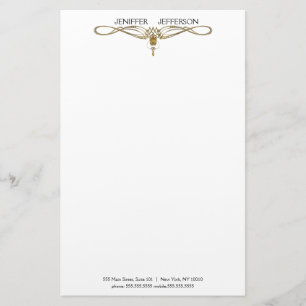 Elegantt juvelbrevpapperpapper brevpapper