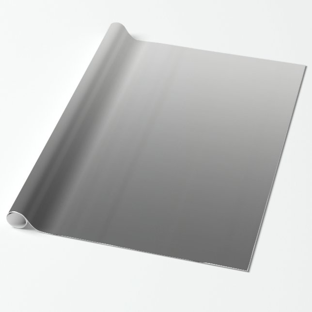 Elegantt lutningsilver presentpapper (Utrullad)