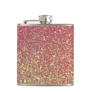 Elegantt lyxigt guld för Fauxglitterrosa ros Fickplunta