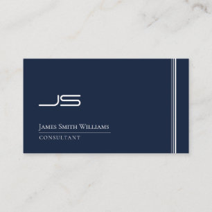 Elegantt Minimalist enkelt för modern Monogram Visitkort