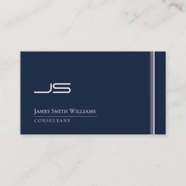 Elegantt Minimalist enkelt för modern Monogram Visitkort