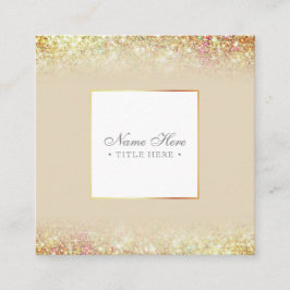 Elegantt moderiktigt Luxe guld kvadrerar Fyrkantigt Visitkort