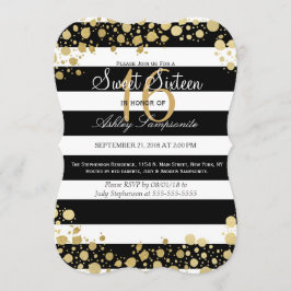 Elegantt modernt Fauxguld Splatters och görar Inbjudningar