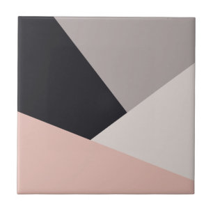 Elegantt modernt stilfullt geometriskt färgkvarte kakelplatta
