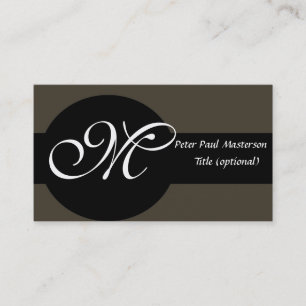 Elegantt Monogrammed flott Visitkort