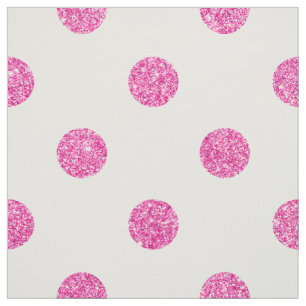 Elegantt mönster för shock rosaglitterpolka dots tyg