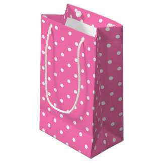 Elegantt mönster för shock rosavitpolka dots för