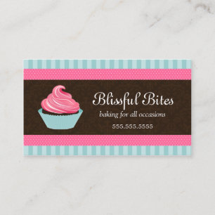 Elegantt muffinbageri visitkort