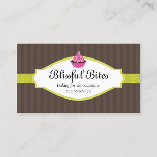 Elegantt muffinbageri visitkort