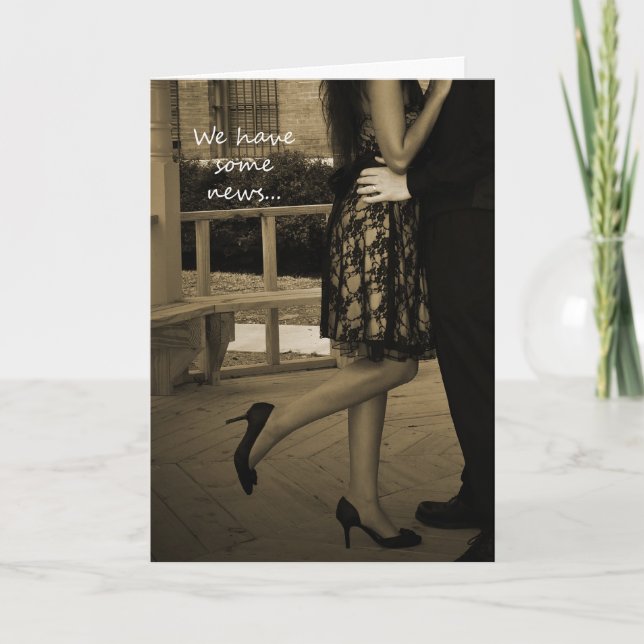 Elegantt pars kort för rymning för att gifta (Framsida)