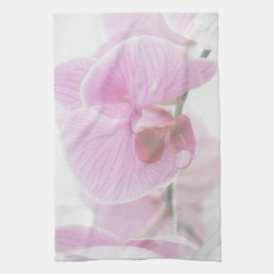 Elegantt rosa Orchidfoto Kökshandduk