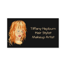 Elegantt rött huvud för hårstylistCosmetologist