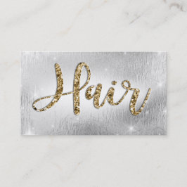 Elegantt silver/guld- Glam Tidsbeställning Kort