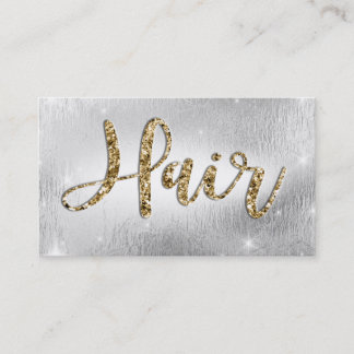 Elegantt silver/guld- Glam Tidsbeställning Kort