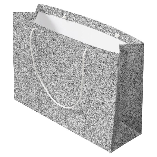 Elegantt silverglitter (Baksidan Vinklad)