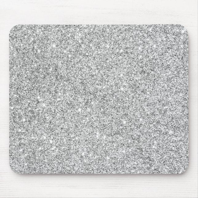 Elegantt silverglitter musmatta (Framsidan)