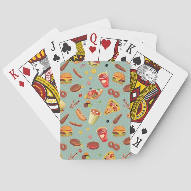 Elegantt snabbmatmönster casinokort (Baksidan)