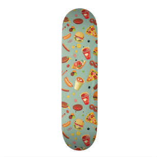 Elegantt snabbmatmönster mini skateboard bräda 18,7 cm