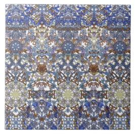 Elegantt snöremönster i nobel färg-Konst Nouveau Kakelplatta