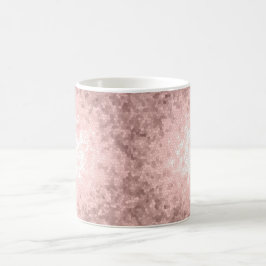elegantt sofistikerat flickaktigt rosa guld- kaffemugg