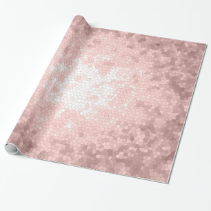 elegantt sofistikerat flickaktigt rosa guld- presentpapper