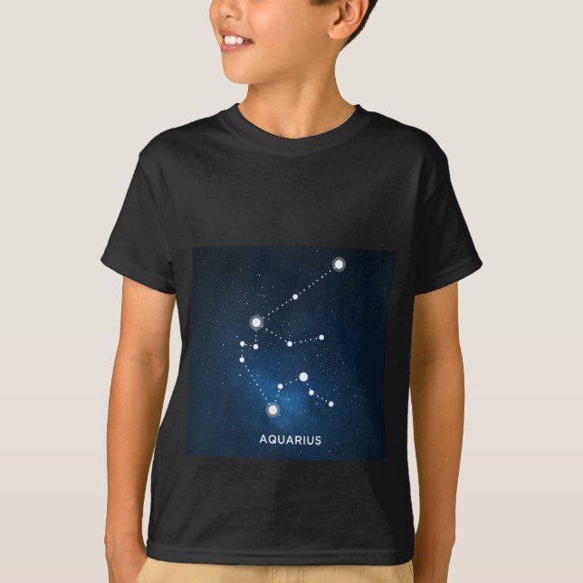 ELEGANTT STARRY BLÅTTVATTENFÄRGUNIVERSUM - T-SHIRT (Framsida)