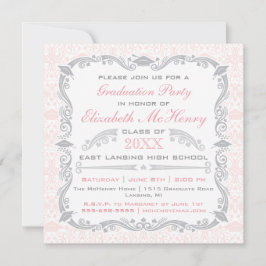 Elegantt studenteninbjudanmeddelande inbjudningar