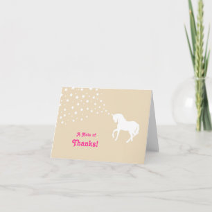 Elegantt Unicorntackkort Tack Kort