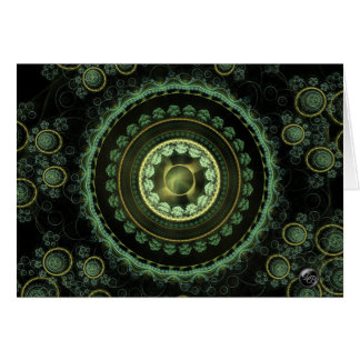 Elegantt unikt kort för konsttackhälsning