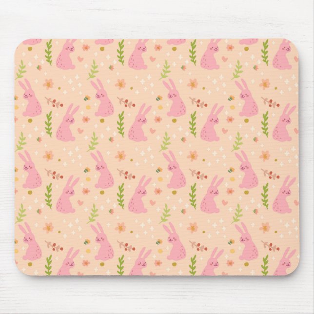 Elegantt vattenfärgpåskmönster | Mousepad Musmatta (Framsidan)