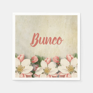 Elegantt vintageblommaBunco party Pappersservett