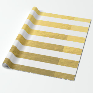 Elegantt vitrandguld omkullkastar utskrivavet presentpapper
