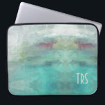 Elegantt WatercolorMonogram datorbeskyddande Laptop Sleeve<br><div class="desc">Älskvärda och nya den ska vattenfärgdatorsleeven tillfogar ett handlag av elegans till din yrkesmässiga garderob. Monogram med initialer som skapar din egna beställnings- datorsleeve.</div>