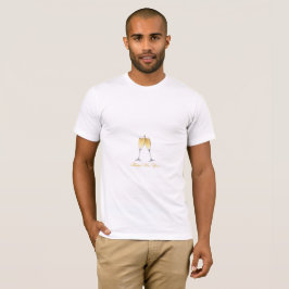 Elegat Champagne Toast - happy New Year Design T Shirt