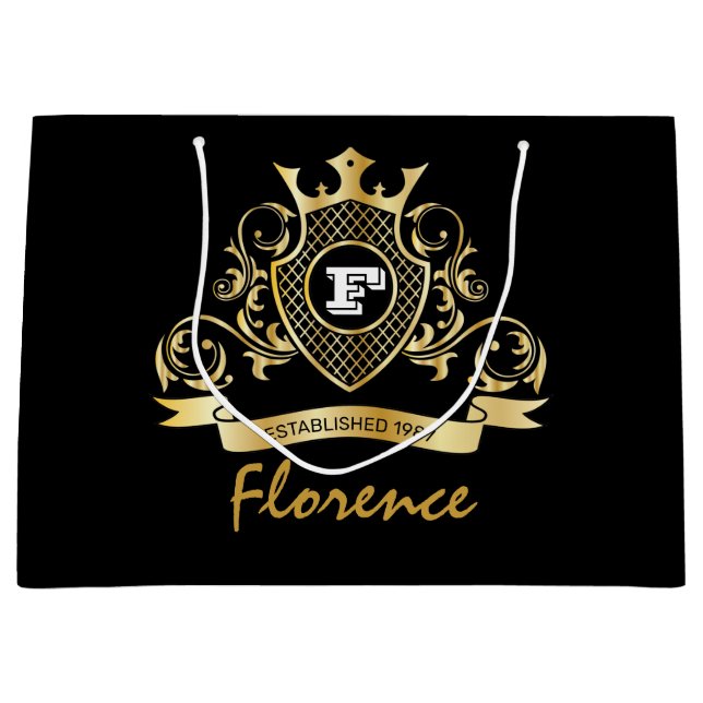 Elegenat Monagram Fashioned Gift Bag (Framsidan)