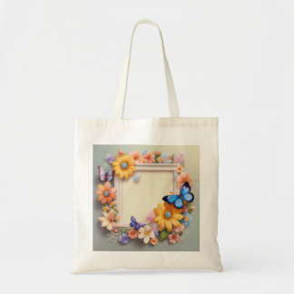 Elegent Butterfly-themmet Shopping bag , Gift-kort Tygkasse