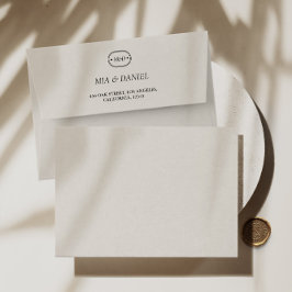Elegent Chic Light Grått Bröllop Monogram