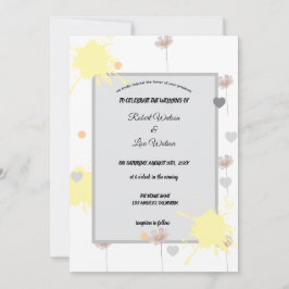 Elegent modren dazie flower inbjudningar