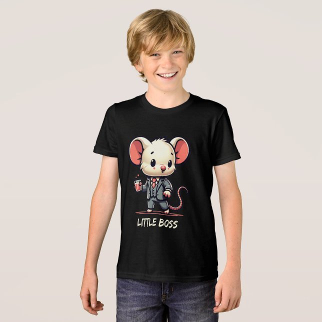 Elegent mus i kostym t shirt (Framsida Full)