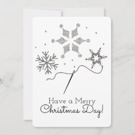 Elegeringskort broidery kor sydd med häftning julkort