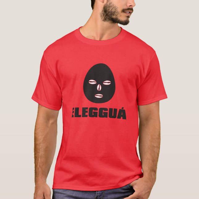 Eleggua ansikte och namn. tröja (Framsida)