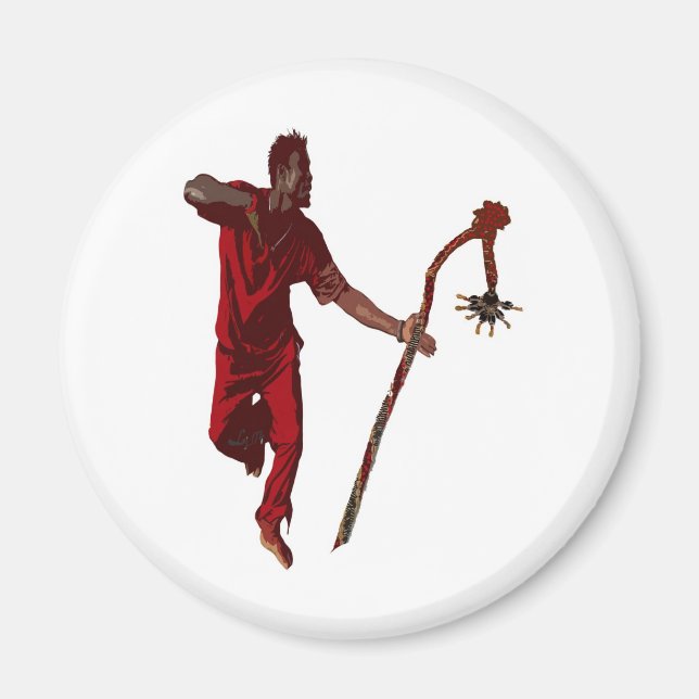 ELEGGUA DANCING BY LIZ LOZ MAGNET (Framsidan)