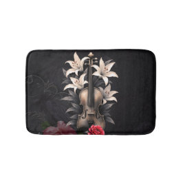 Elegi för en fallen sång – romantisk gotisk violin badrumsmatta