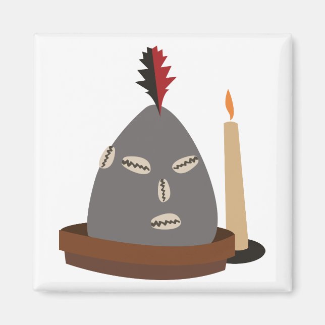 Elegua Statue Magnet (Framsidan)