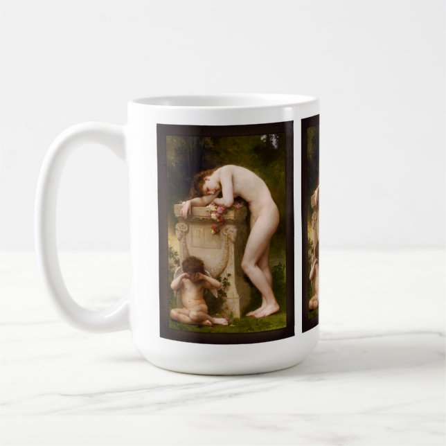 Elegy av William Adolphe Bouguereau Kaffemugg (Vänster)