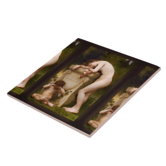 Elegy av William Adolphe Bouguereau Kakelplatta (Sidan)