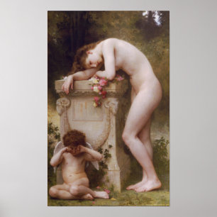 Elegy av William-Adolphe Bouguereau Poster