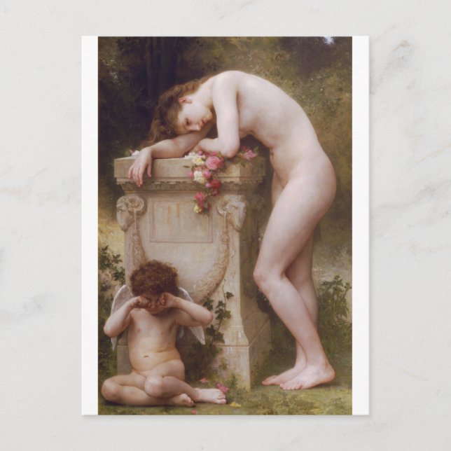 Elegy av William-Adolphe Bouguereau Vykort (Framsida)