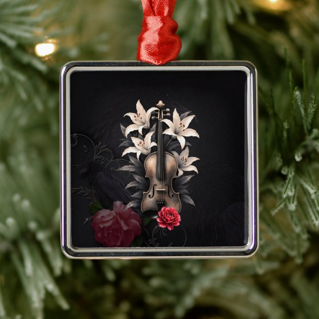 Elegy for a Fallen Song – Romantic Gothic Violin  Julgransprydnad Metall (Träd)