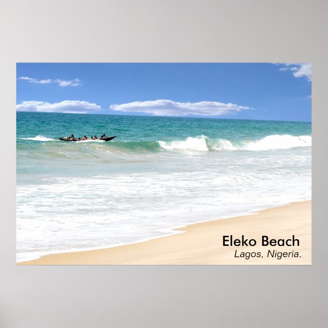 Eleko Beach, Lagos, Nigeria. Poster (Framsidan)